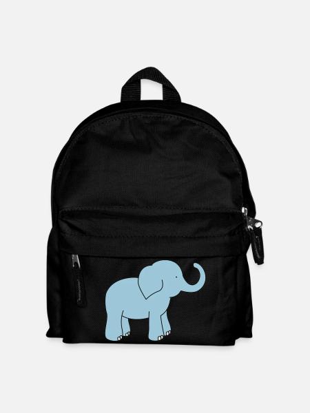 Elefant - Kinder Rucksack - Schwarz