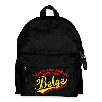 Parfait Belge couleurs - Sac à dos Enfant - noir - Devant