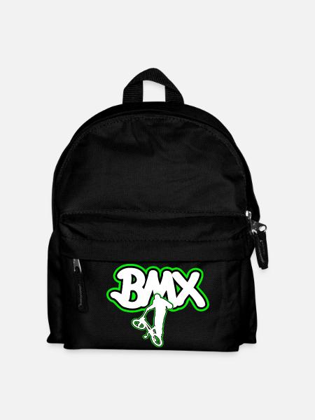 BMX bicycle logo gift - Kids' Backpack - black