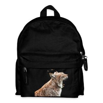 linx luchs cat katze - Kinder Rucksack - Schwarz - Vorne
