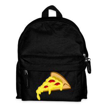 pizza pizzeria food food restaurant62 - Kids' Backpack - black - Front