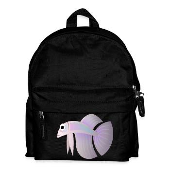 fish fish animal tiere1415 - Kinder Rucksack - Schwarz - Vorne