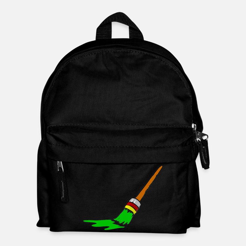 Urban Graffiti Pinsel Design - Kinder Rucksack - Schwarz