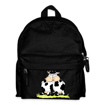 Twin Cows - Kinder Rucksack - Schwarz - Vorne