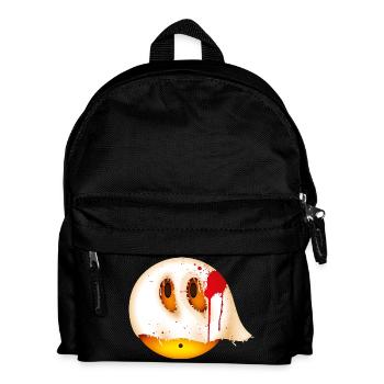Smiley Glossy Bloody Ghost - Kids' Backpack - black - Front