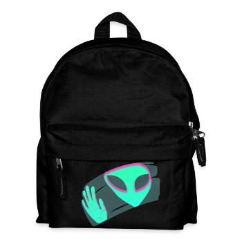 Alien - Kinder Rucksack - Schwarz - Vorne