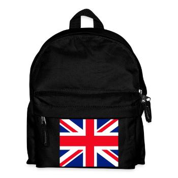 Union Jack Gesichtsmaske - Kinder Rucksack - Schwarz - Vorne