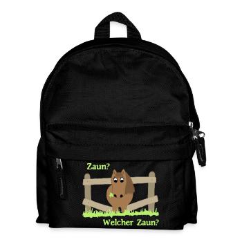 Unschuldiges Pony - Kinder Rucksack - Schwarz - Vorne