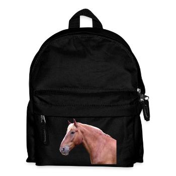 Cheval tête de cheval dressage cheval cheval race - Sac à dos Enfant - noir - Devant