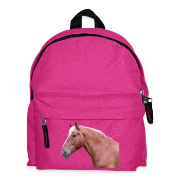 Cheval tête de cheval dressage cheval cheval race - Sac à dos Enfant - fuchsia - Devant