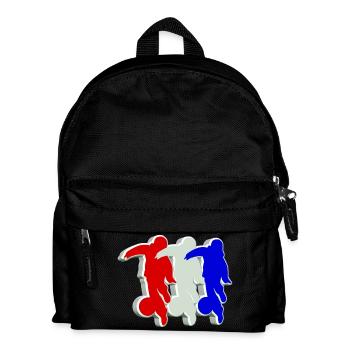 Enfants de football 3D - Sac à dos Enfant - noir - Devant