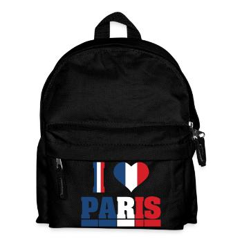 I love paris j’aime Paris France - Sac à dos Enfant - noir - Devant