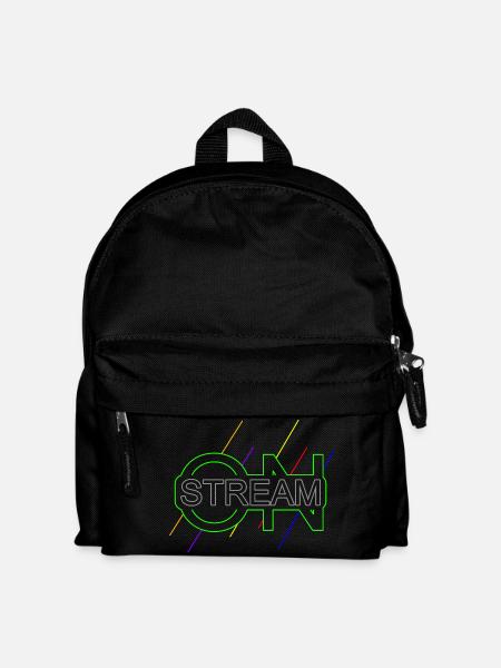 Stream on Live Streamer Gamer - Kids' Backpack - black