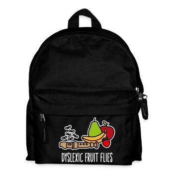 Dyslexie Mouches des fruits dyslexiques Dyslexique - Sac à dos Enfant - noir - Devant