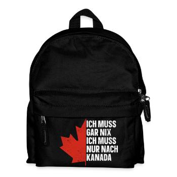 Kanada - Kinder Rucksack - Schwarz - Vorne