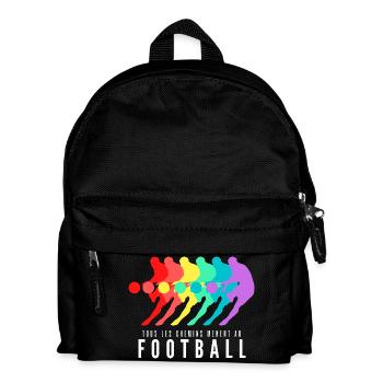 Tous les Chemins Mènent au Football - Sac à dos Enfant - noir - Devant