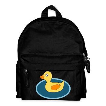 Kawaii Chibi Kawaii Duck Kawaii Duckling - Kids' Backpack - black - Front