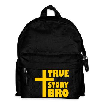 True story bro - Kinder Rucksack - Schwarz - Vorne