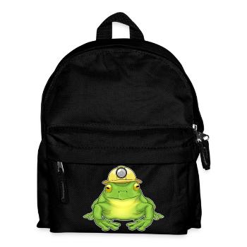 Frog Mining Miners - Kids' Backpack - black - Front