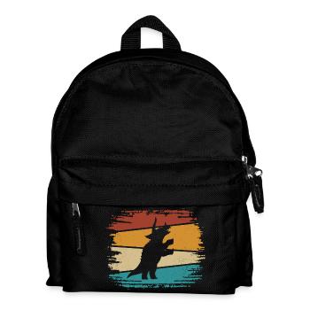 Dino Dinosaur Triceratops - Kids' Backpack - black - Front