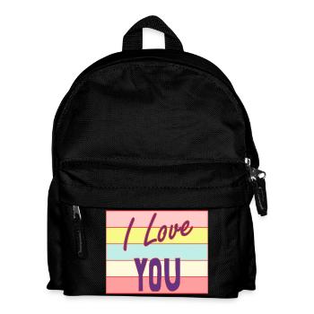 PAAR. ICH HABE GERADE GEHEIRATET. Junggesellinnenabschied. HEILIGER VALENTINSTAG. MARIES - Kinder Rucksack - Schwarz - Vorne