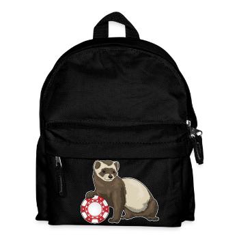 Ferret Poker Jetons de Poker - Sac à dos Enfant - noir - Devant