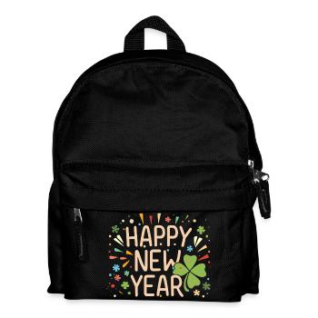 La joie du Nouvel An avec Shamrock - Sac à dos Enfant - noir - Devant