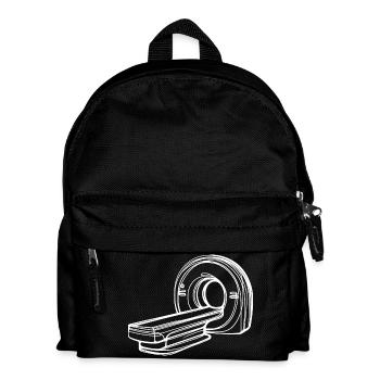 Radiologie-MRT-Scanner One Line Art Manip Radio - Kinder Rucksack - Schwarz - Vorne