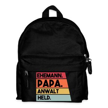 Ehemann Papa Anwalt Held - Kinder Rucksack - Schwarz - Vorne