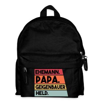 Ehemann Papa Geigenbauer Held - Kinder Rucksack - Schwarz - Vorne