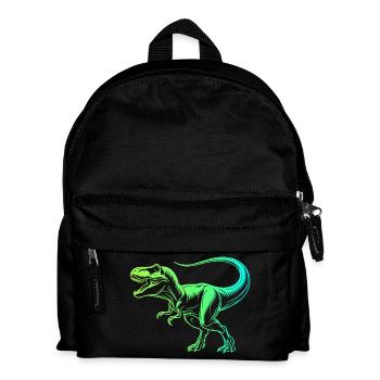 Dinosaur Tyrannosaurus Rex, Blue Green T-Rex - Kids' Backpack - black - Front