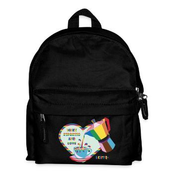 Espresso yourself and love :) - Kids' Backpack - black - Front