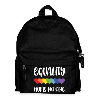 LGBT Pride Month - Gleichberechtigung tut niemandem weh - Kinder Rucksack - Schwarz - Vorne