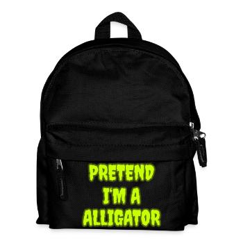 Faire semblant d’être un alligator - Costume d’Halloween facile - Sac à dos Enfant - noir - Devant