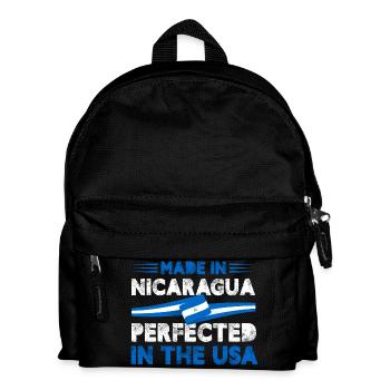 made in nicaragua perfected in the usa Design - Kinder Rucksack - Schwarz - Vorne