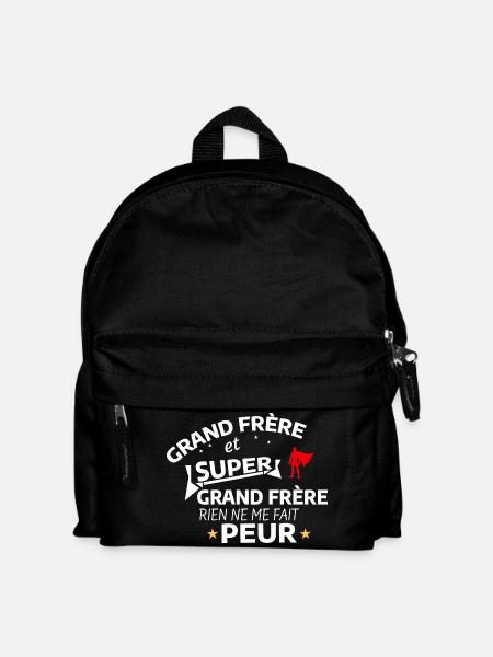 Super Big Brother Heroic Paraphrasing - Kids' Backpack - black