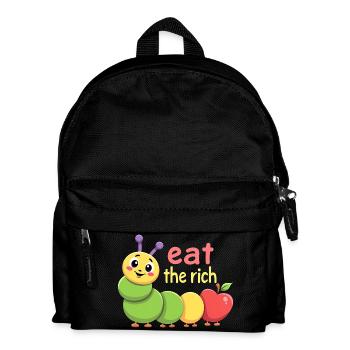 Ver affamé - Chenille Kawaii - Sac à dos Enfant - noir - Devant