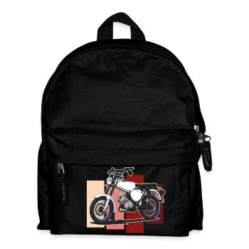 S51 (blanc) // Illustration - Sac à dos Enfant - noir - Devant