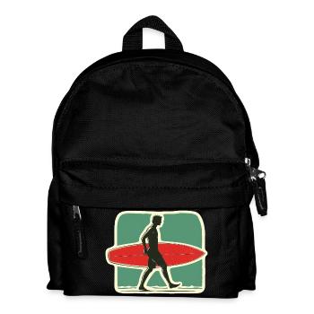 Retro Surfer - Lass die goldenen Tage des Surfens - Kinder Rucksack - Schwarz - Vorne