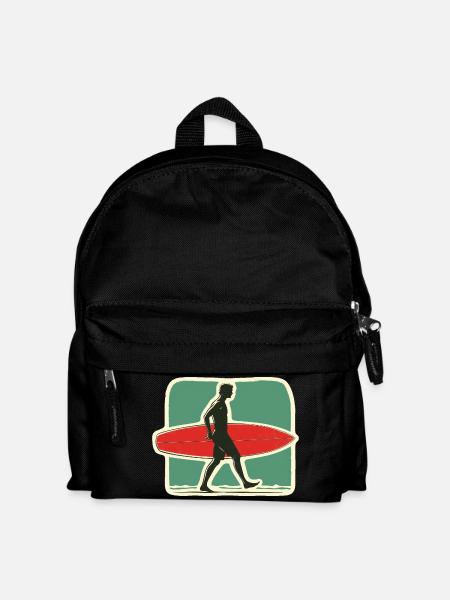 Retro Surfer - Leave the golden days of surfing - Kids' Backpack - black