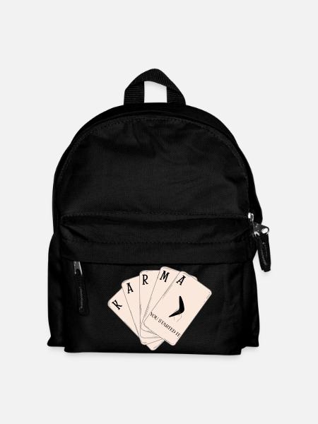 Karma cards - Kids' Backpack - black