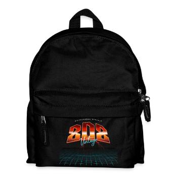 808 Synthesizer Analog Drum Machine - Kids' Backpack - black - Front