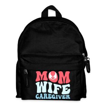 Mom Wife Caregiver Caregiving Carer - Kinder Rucksack - Schwarz - Vorne