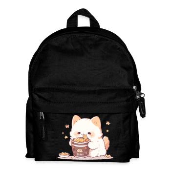 Chats spaghetti - Le chat s’amuse avec le passé - Sac à dos Enfant - noir - Devant