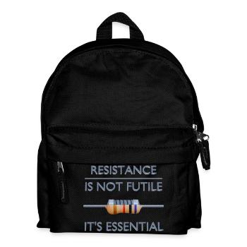 La résistance n’est pas futile, elle est essentielle - Sac à dos Enfant - noir - Devant