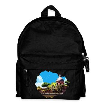 Der Dôme de La Grave in Toulouse unter der Vegetation - Kinder Rucksack - Schwarz - Vorne