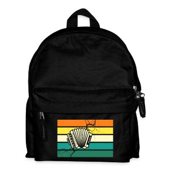 Accordion Player Accordion - Kids' Backpack - black - Front