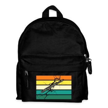 Joueur de flûte - Sac à dos Enfant - noir - Devant
