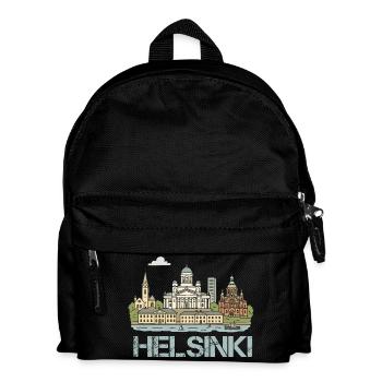 helsinki stadt - Kinder Rucksack - Schwarz - Vorne