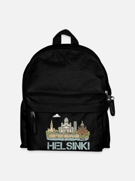 helsinki stadt - Kinder Rucksack - Schwarz